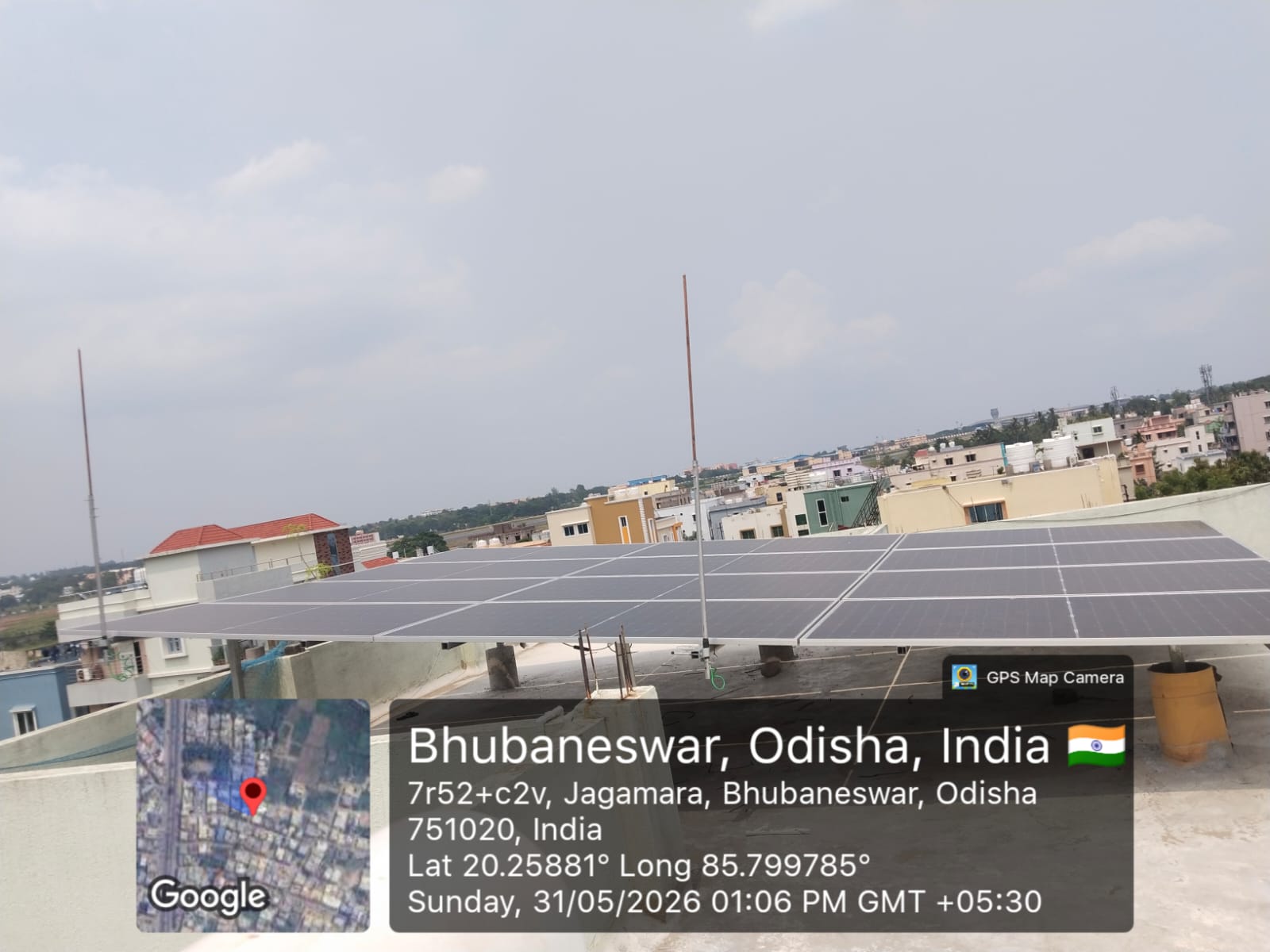 Commercial solar installation