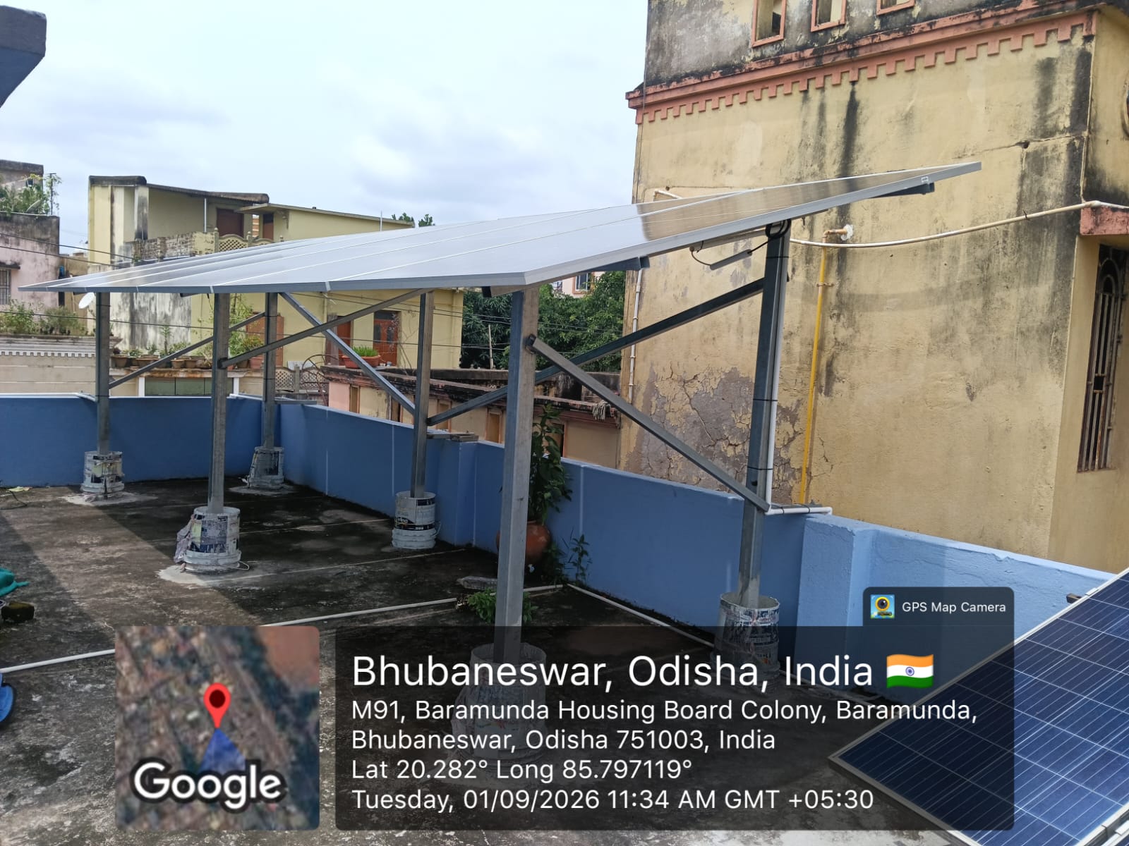 Industrial solar project
